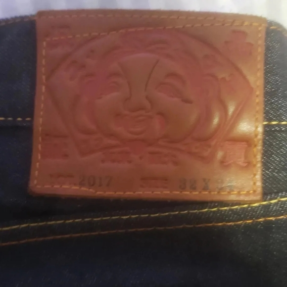 Evisu reflective design jeans - Picture 2 of 5